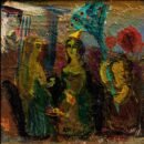 Little Queen — Avto Popiashvili — Oil on canvas — 32.4 × 32.5 cm — Unique work — Presented by Art Gallery Line