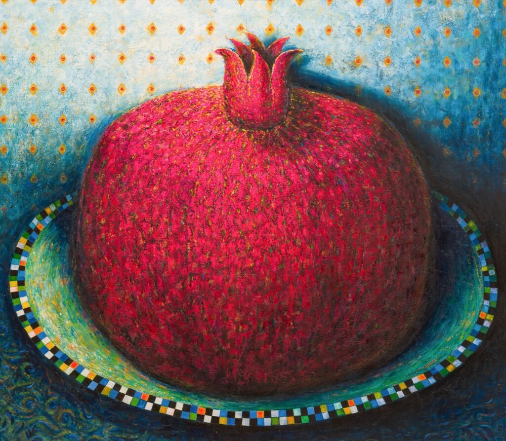 King Pomegranate — Dato Apciauri — Canvas, Oil