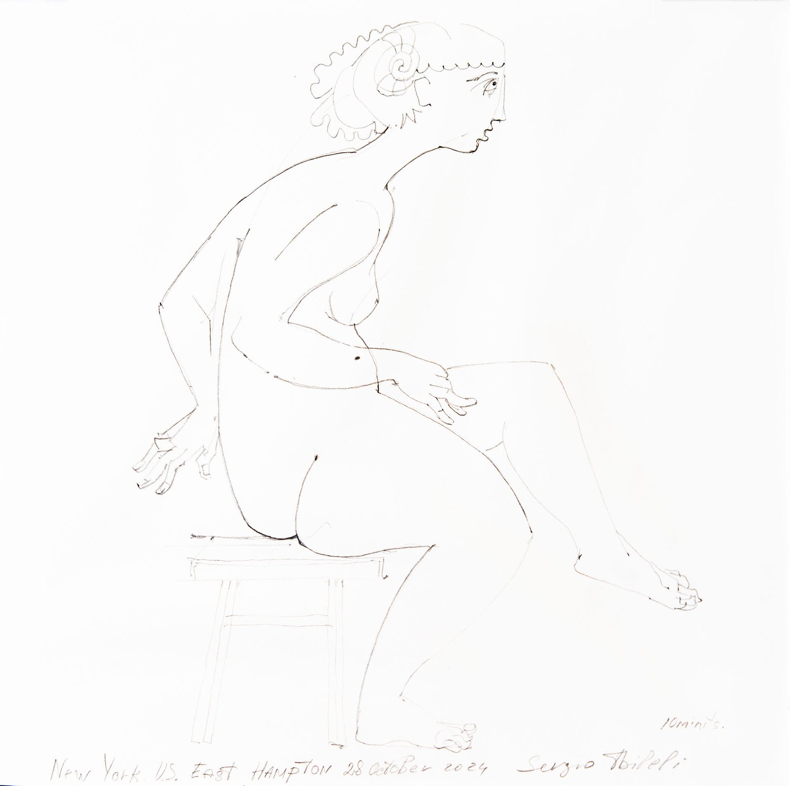 The Wait — Sergo Tbileli — 2025 — Paper, Pencil