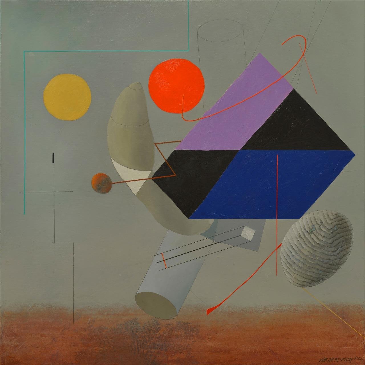 Atmospheric Matter — Alex Berdysheff — 2025 — Canvas, Oil