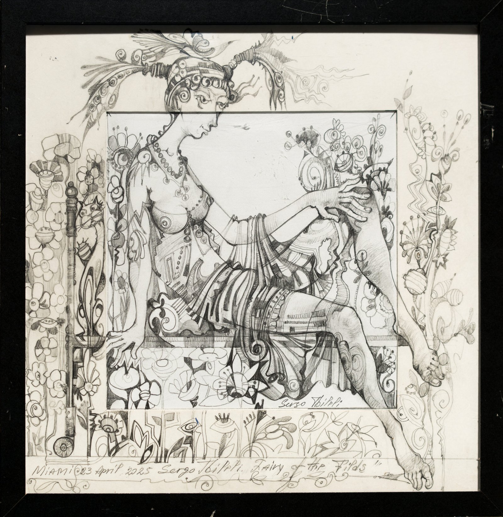 Fairy of the Fields — Sergo Tbileli — 2025 — Cardboard, Mix Media