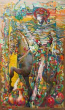 Loving Knight — Sergo Tbileli — 2025 — Cardboard, Mix Media