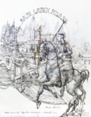 Polo — Sergo Tbileli — Mixed media and watercolor on paper — 57 × 71.5 cm — 2025 — Unique work — Presented by Art Gallery Line