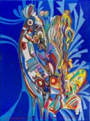 Bird of Phobos — Sergo Tbileli — 2025 — Canvas, Mix Media