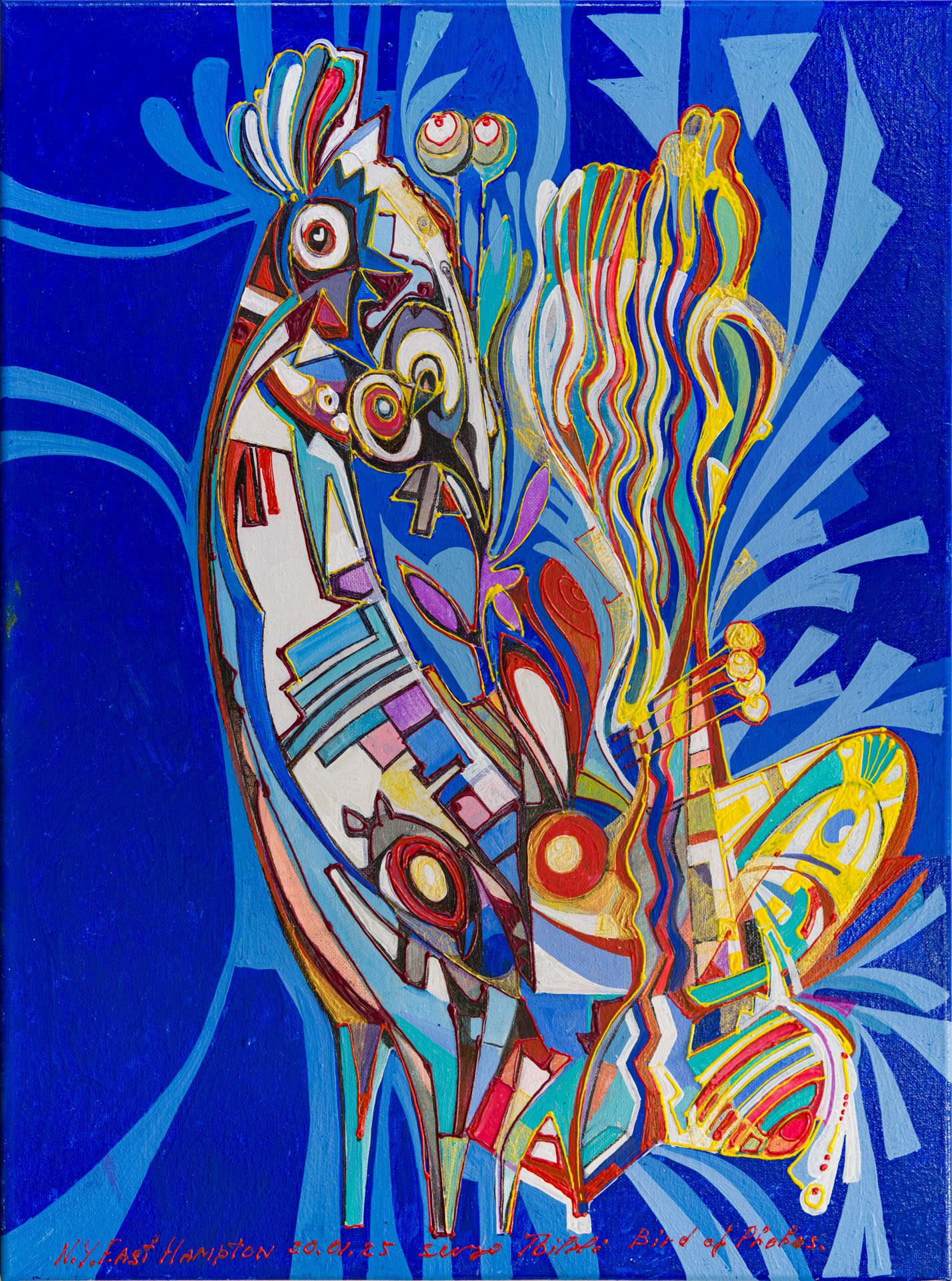 Bird of Phobos — Sergo Tbileli — 2025 — Canvas, Mix Media