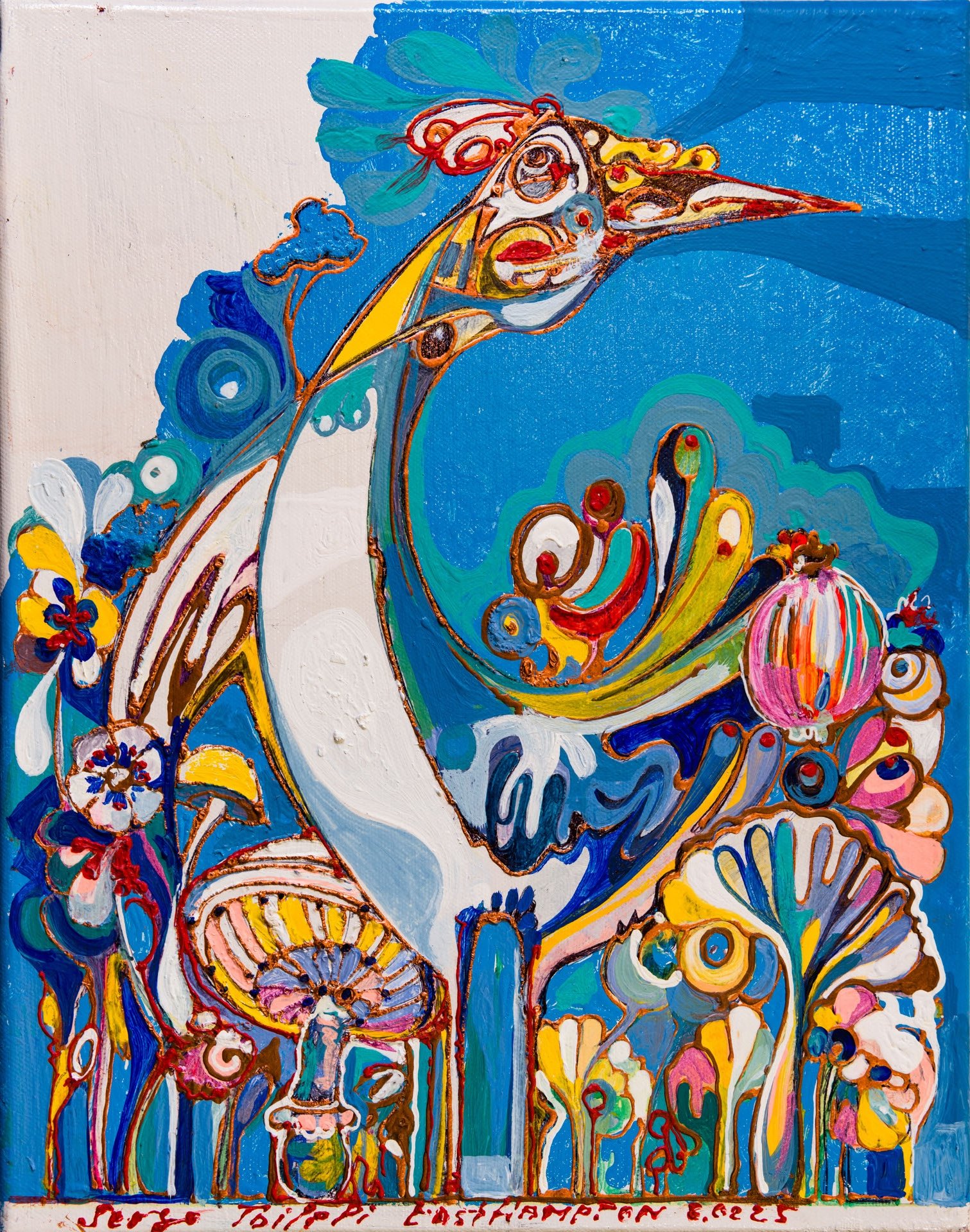 Pheasant of Venus — Sergo Tbileli — 2025 — Canvas, Mix Media