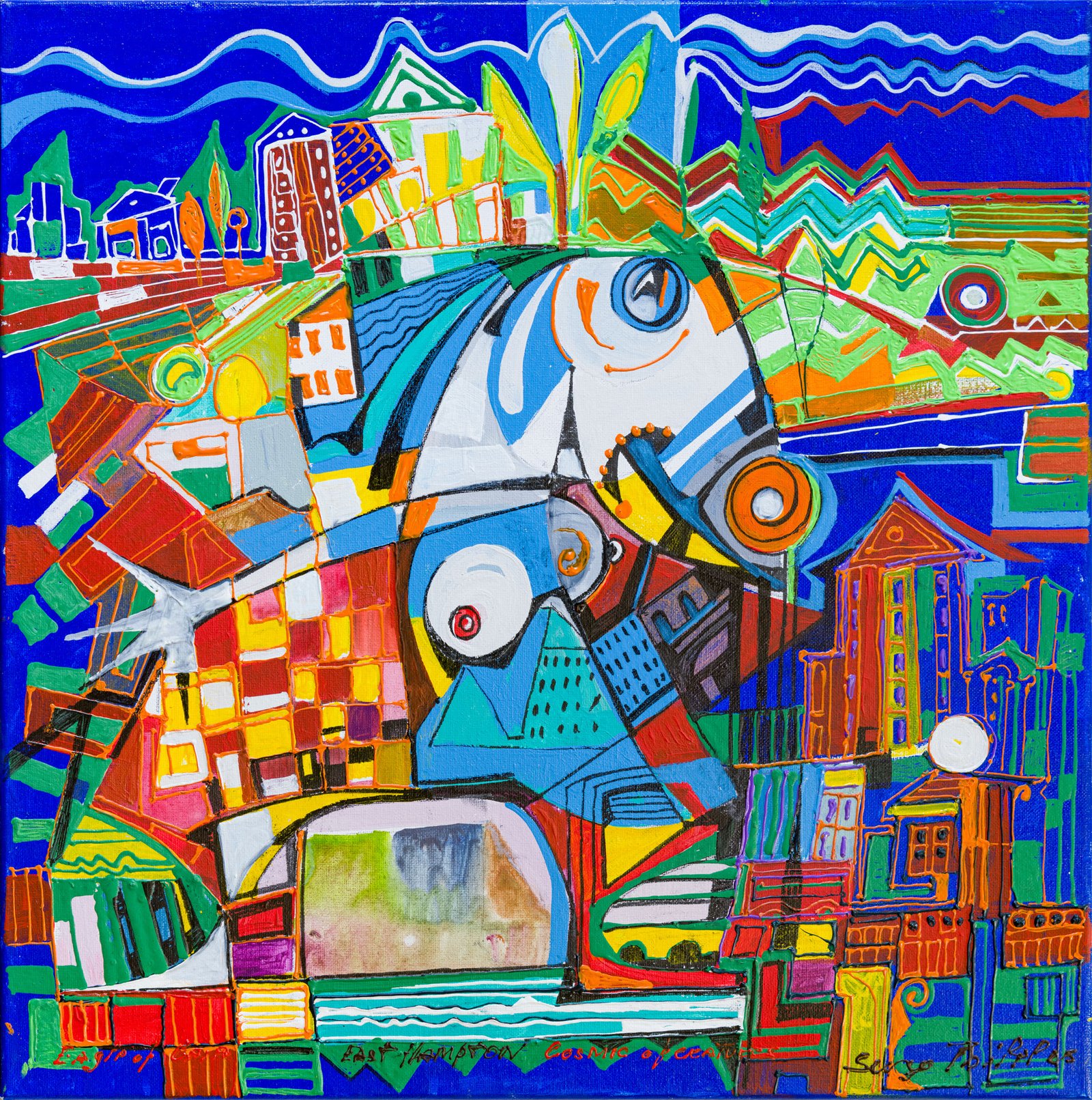 Eagle of Gaia — Sergo Tbileli — 2025 — Canvas, Mix Media