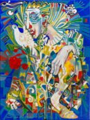 Cosmic Mimic - Harlekin — Sergo Tbileli — 2025 — Canvas, Mix Media