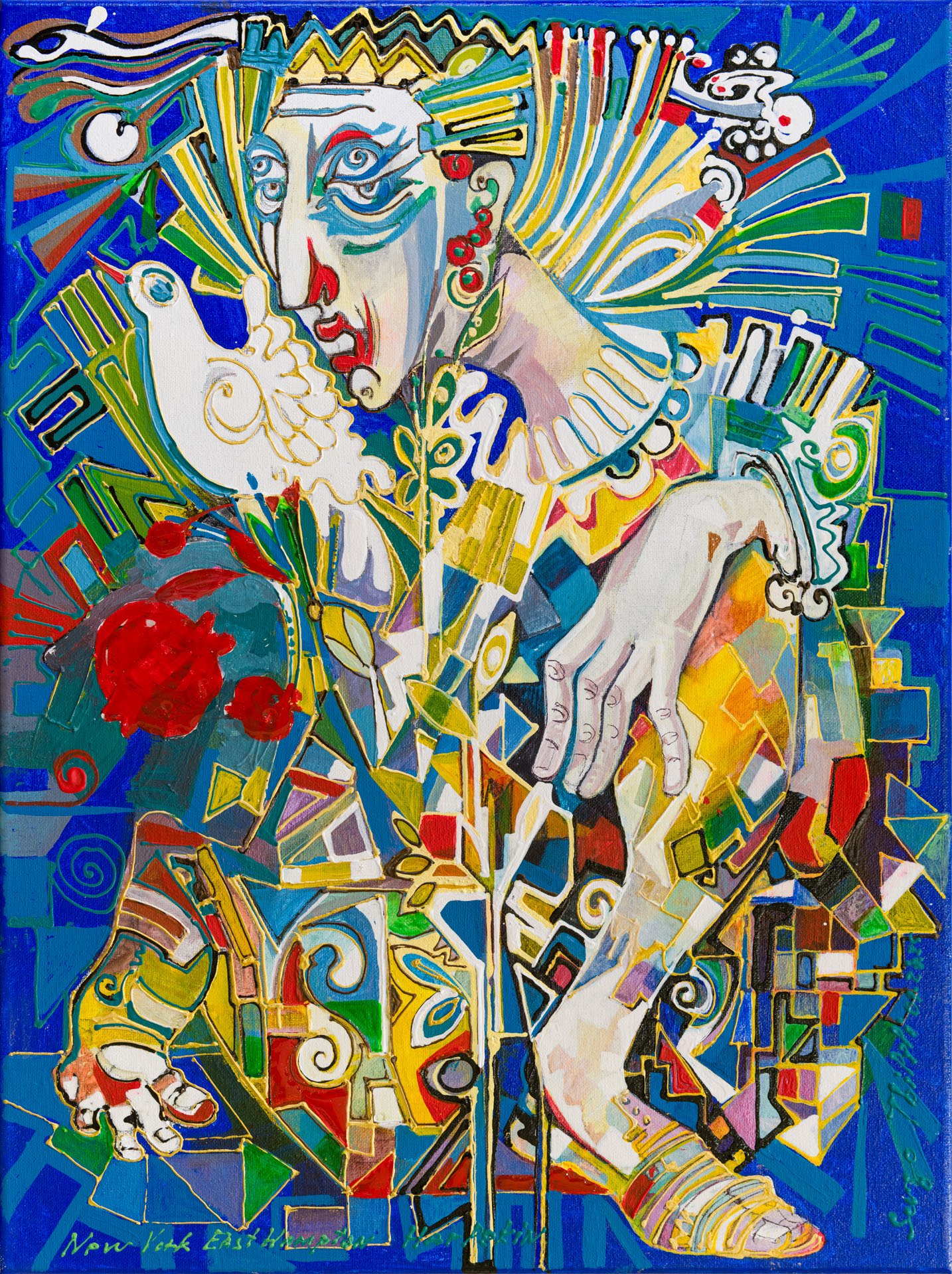 Cosmic Mimic - Harlekin — Sergo Tbileli — 2025 — Canvas, Mix Media