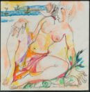 Miami Beach — Sergo Tbileli — 2025 — Cardboard, Pastel