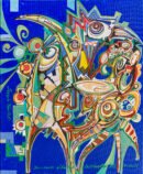 Starhawk of Demos — Sergo Tbileli — 2025 — Canvas, Mix Media