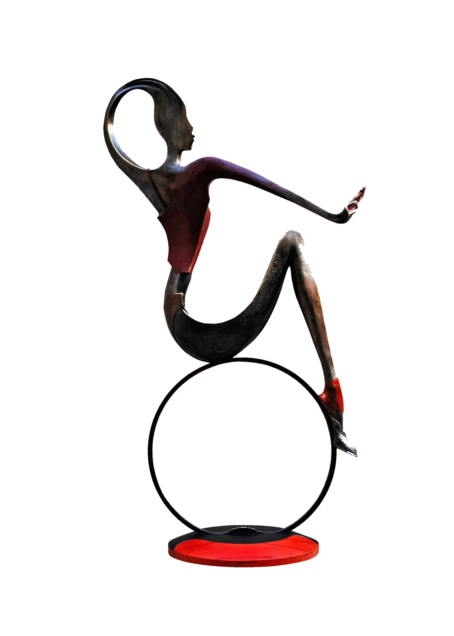 Selfie — Levan Vardosanidze — 2017 — Bronze, Wood