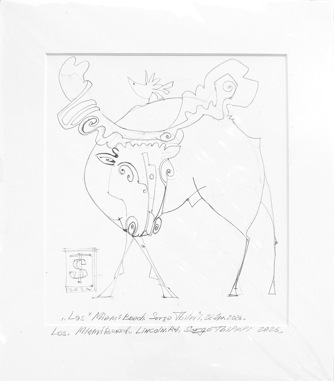 Los — Sergo Tbileli — 2025 — Cardboard, Mix Media