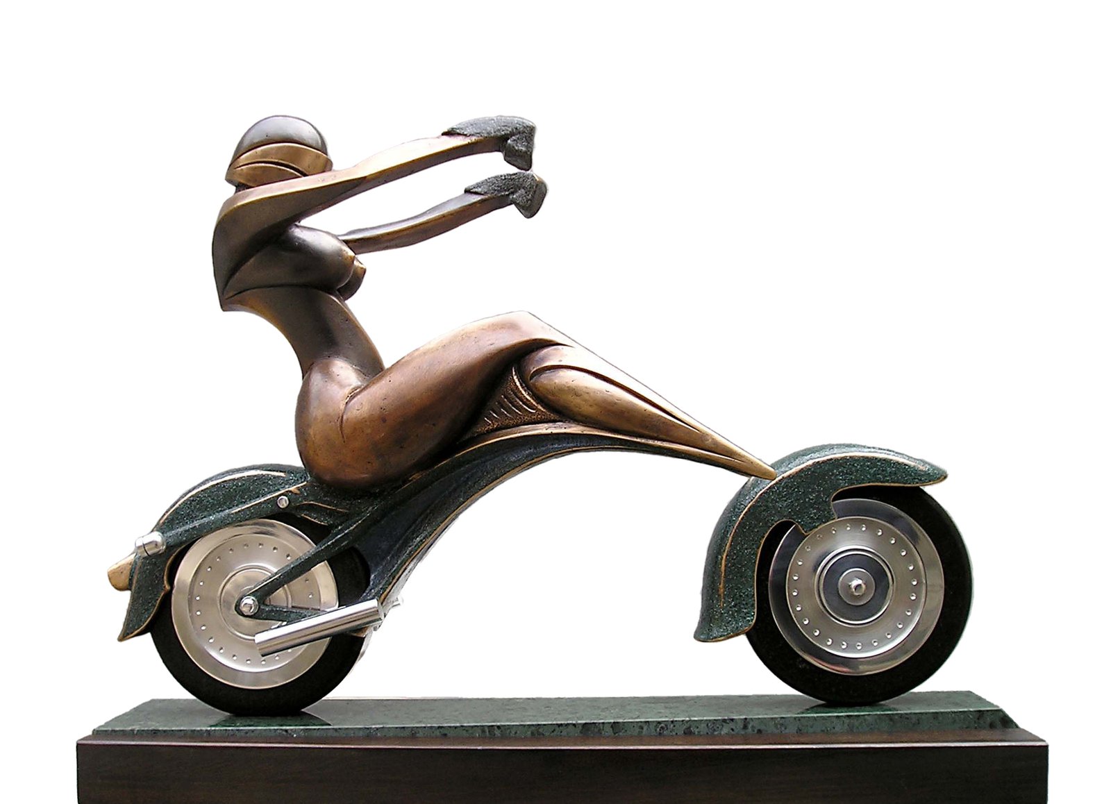 Miss Harley Davidson — Levan Vardosanidze — 2005 — Aluminium, Bronze, Granite