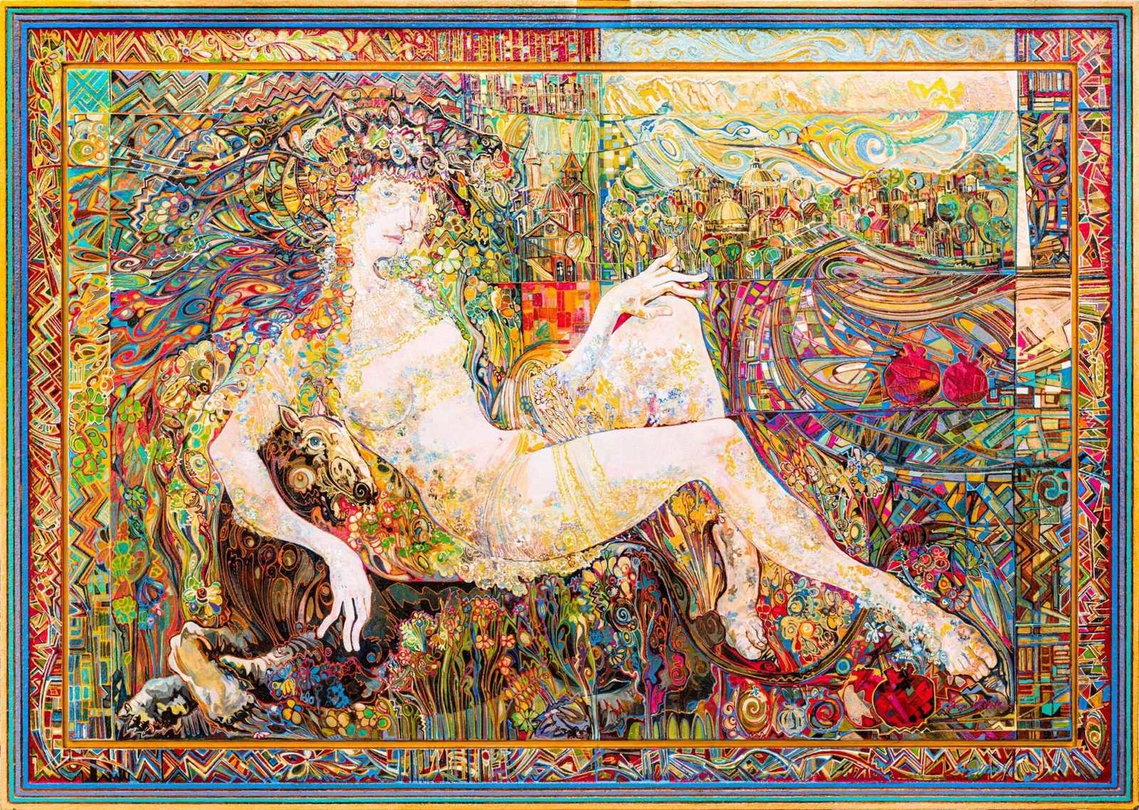 Nude — Sergo Tbileli — 2020 — Canvas, Mixed Media, Wood