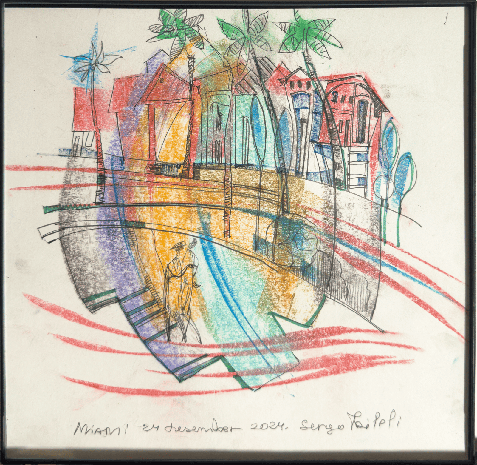 Miami — Sergo Tbileli — 2025 — Cardboard, Mix Media