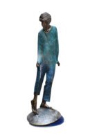 New Generation — Levan Vardosanidze — 2023 — Bronze, Duralumin, Plexiglass