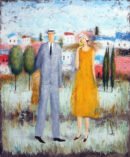 The Rendezvous — Gia Revazishvili — Canvas, Oil