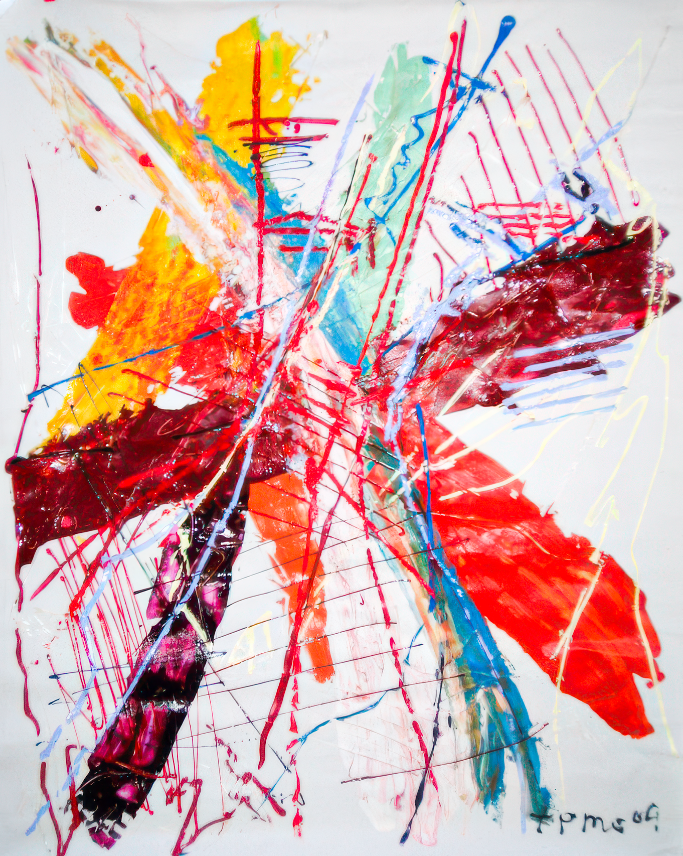 Abstraction — Temo Tailuri — 2008 — Canvas, Mixed Media