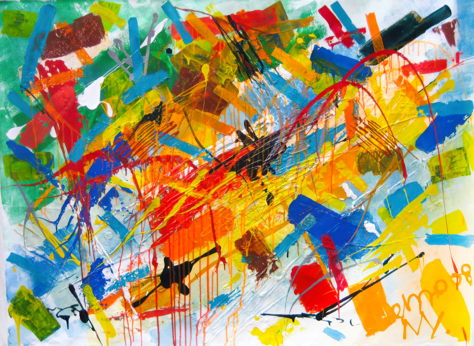 Abstraction — Temo Tailuri — 2008 — Canvas, Mixed Media