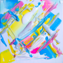 Colored Clouds — Temo Tailuri — 2008 — Canvas, Mixed Media