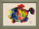 Fishes — Gogita Toidze — Pastel on paper — 2021 — Unique work — Presented by Art Gallery Line