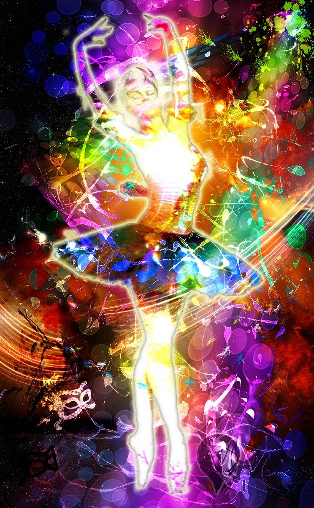 Ballerina 1/100 — Mika Tbileli — Digital on canvas — 226.9 × 140.4 cm — 2013 — Part of a limited edition set — Presented by Art Gallery Line