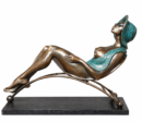 On the Beach — Levan Vardosanidze — Bronze — 59 × 38 × 19 cm — 2026 — Part of a limited edition set — Presented by Art Gallery Line