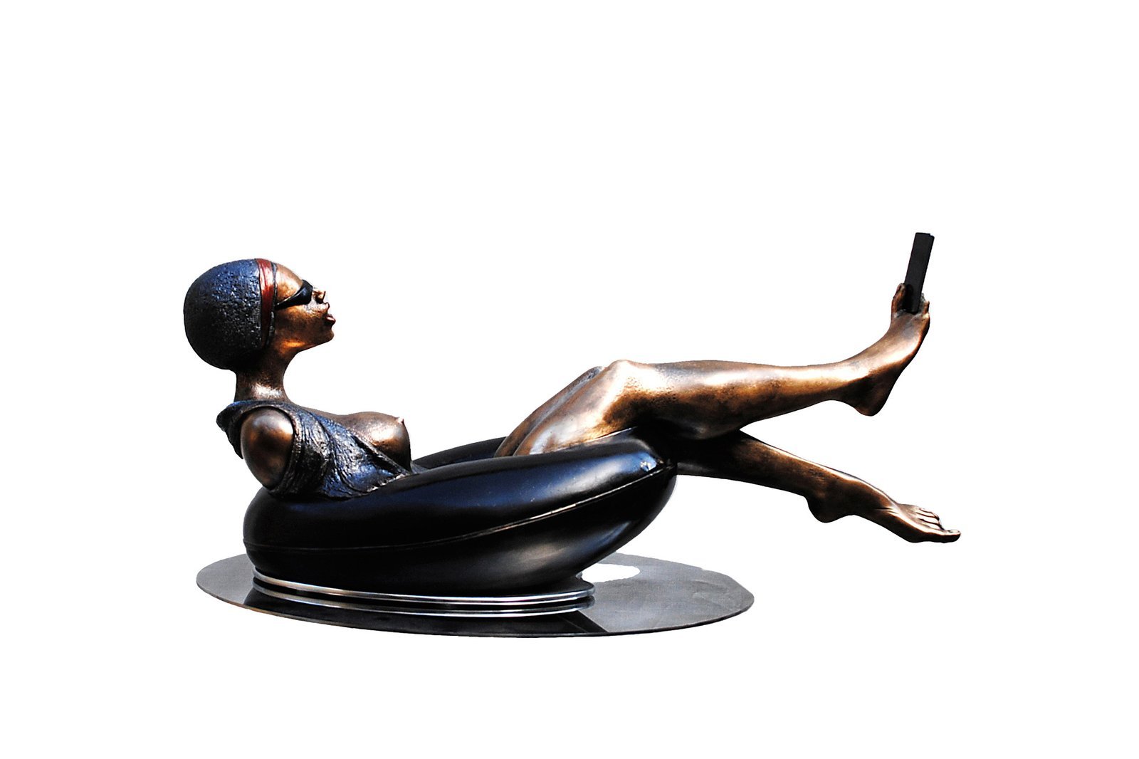 Selfie — Levan Vardosanidze — Aluminium and bronze — 61 × 24 × 23 cm — 2017 — Unique work — Presented by Art Gallery Line