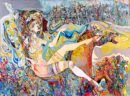 Sergo Tbileli, Palace of Love, 2024, mixed media on paper