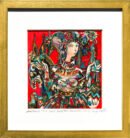Red Circus — Sergo Tbileli — Mixed media on cardboard — 2025 — Unique work — Presented by Art Gallery Line