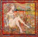Sergo Tbileli, Sunny Garden, 2024, mixed media on canvas and wood