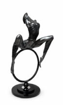 Woman on the Ring — Levan Vardosanidze — Duralumin — 78 × 47 × 30 cm — 2000 — Presented by Art Gallery Line